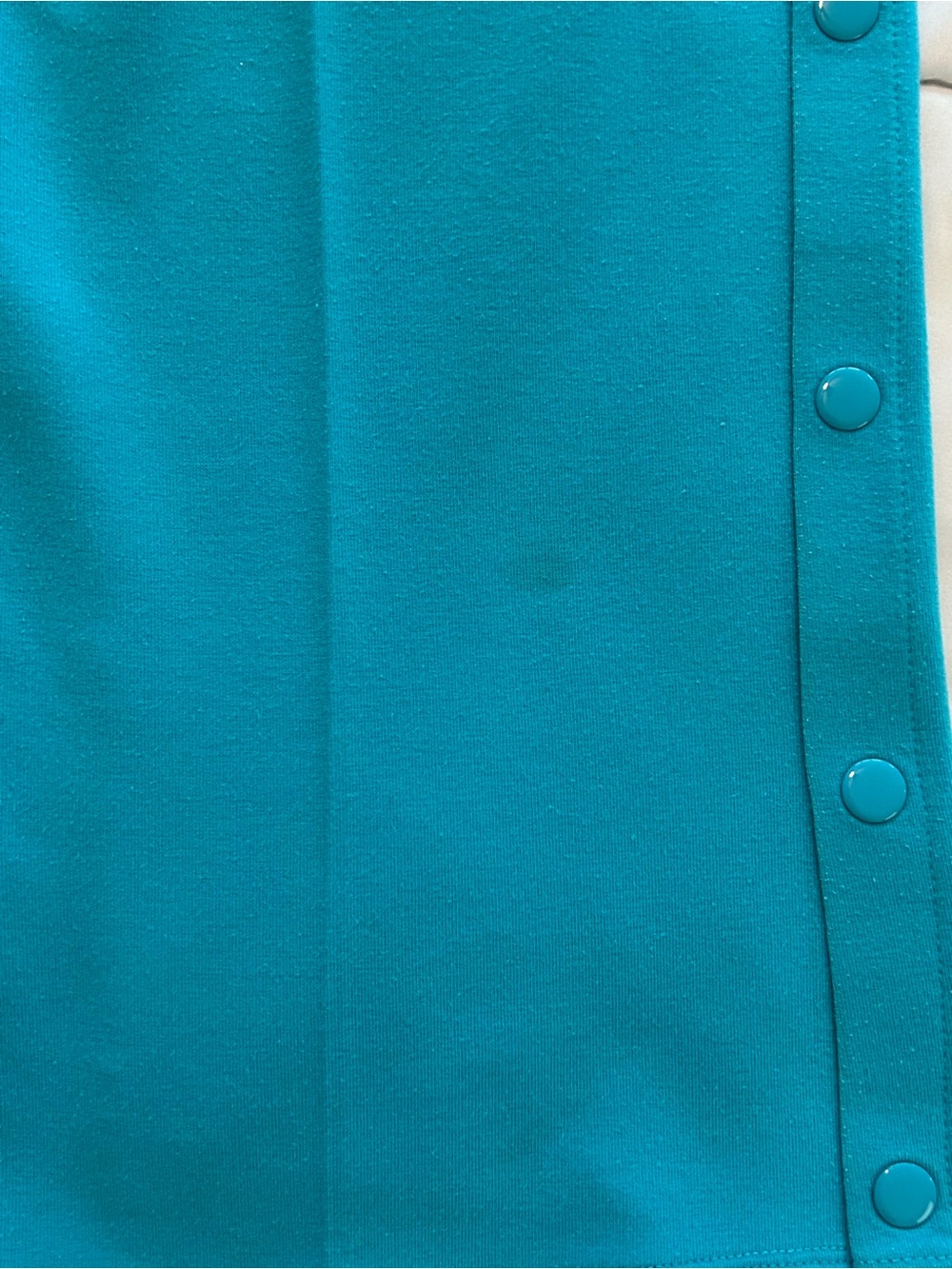 Women’s Turquoise Snap-Button Jogger Pants with Embroidered Logo - Picture 5 of 6